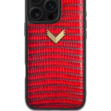 Чехол для iPhone 16 Pro Max с текстурой под ящерицу Чехол для iPhone 16 Pro Max с текстурой под ящерицу