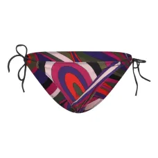 Плавки-бикини с абстрактным принтом и завязками по бокам Плавки-бикини с абстрактным принтом и завязками по бокам