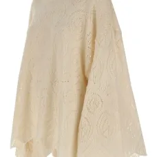 Свитер с широкими рукавами и ажурной вязкой