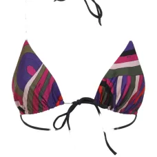 Треугольный бюстгальтер бикини с абстрактным принтом
