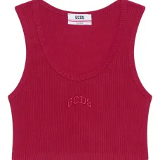 Топ с вышитым логотипом