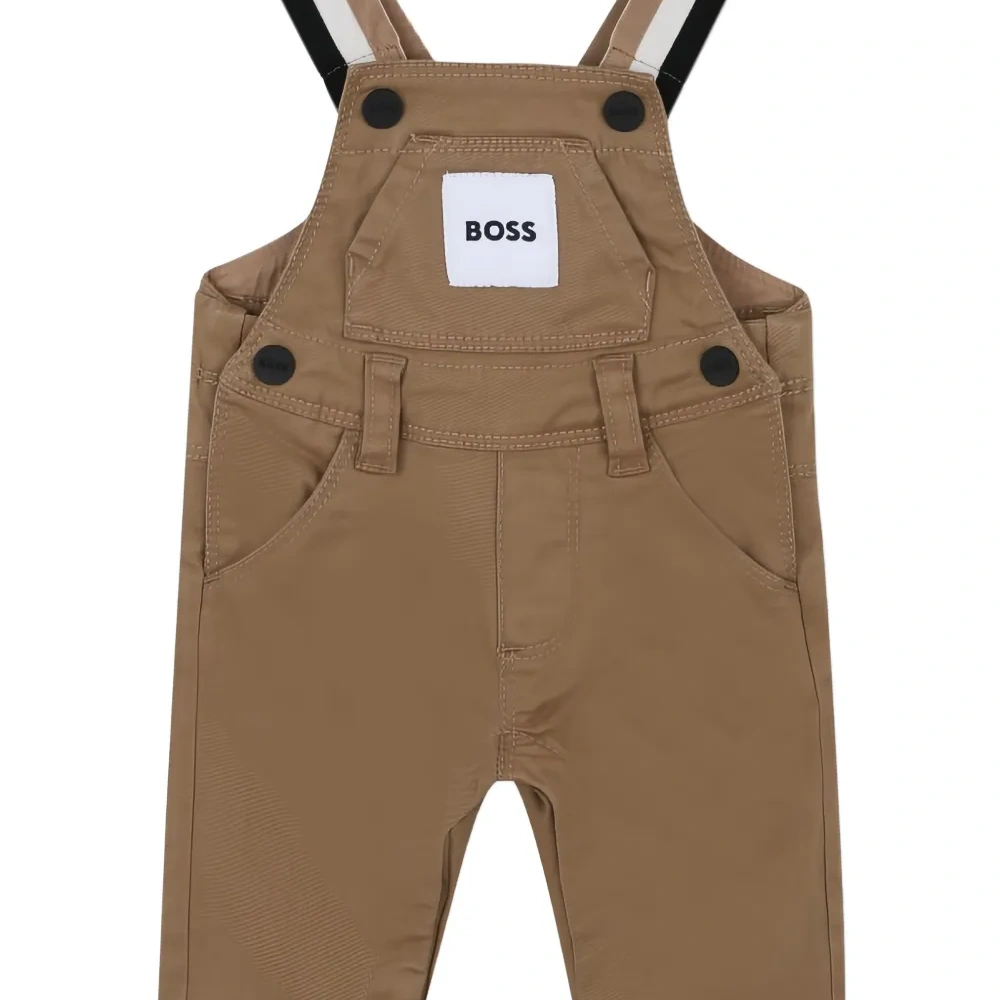 Комбинезон с полосатыми бретелями