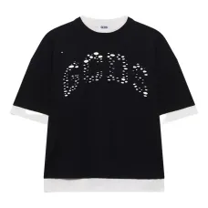 Многослойная футболка с перфорацией