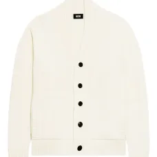 Кардиган с V-образным вырезом на пуговицах