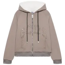 Джемпер на молнии с эффектом потертости Джемпер на молнии с эффектом потертости