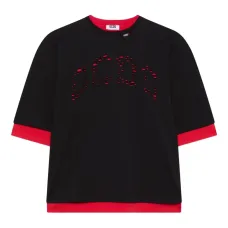 Многослойная футболка с вырезом