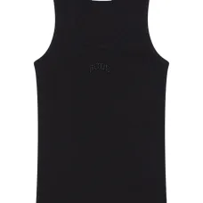 Топ в рубчик с вышивкой