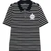Поло с короткими рукавами и полосатым узором