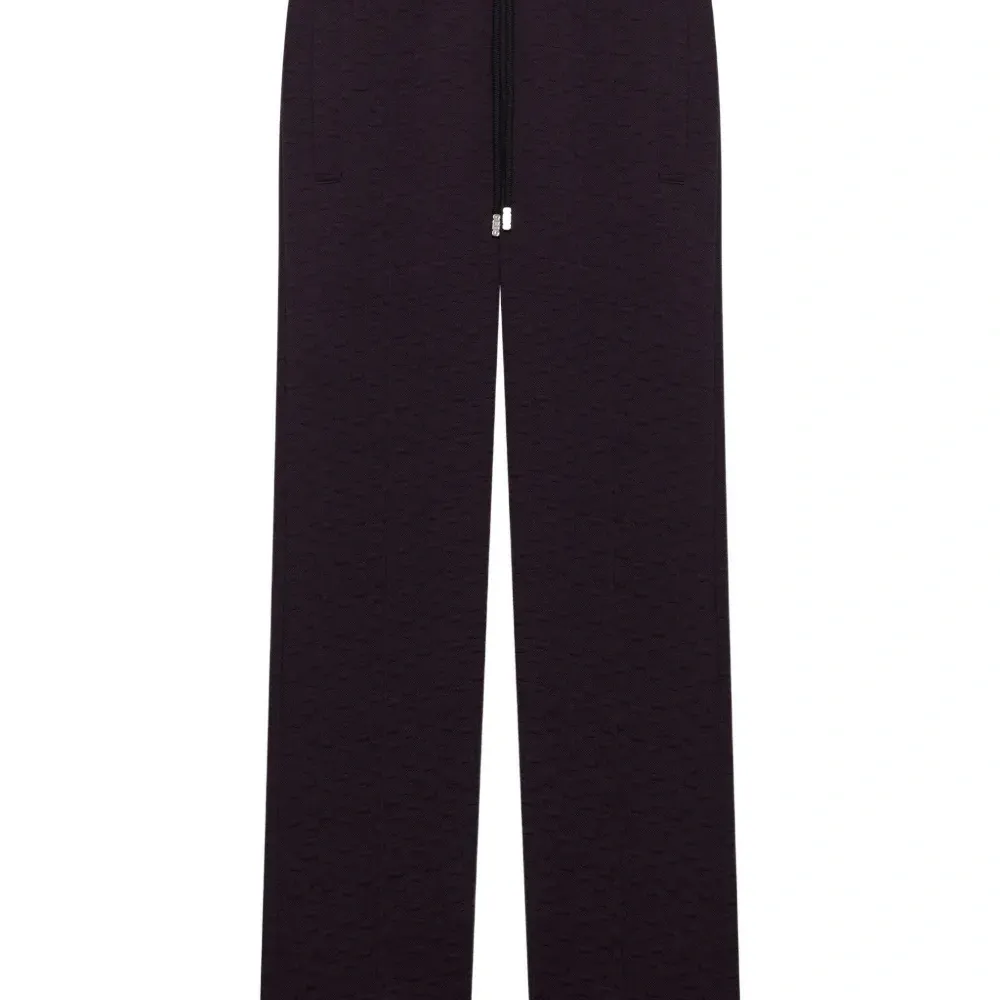 Прямые брюки с монограммой