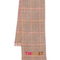 Клетчатый шарф с бахромой Клетчатый шарф с бахромой