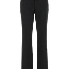 Шерстяные брюки с вышивкой