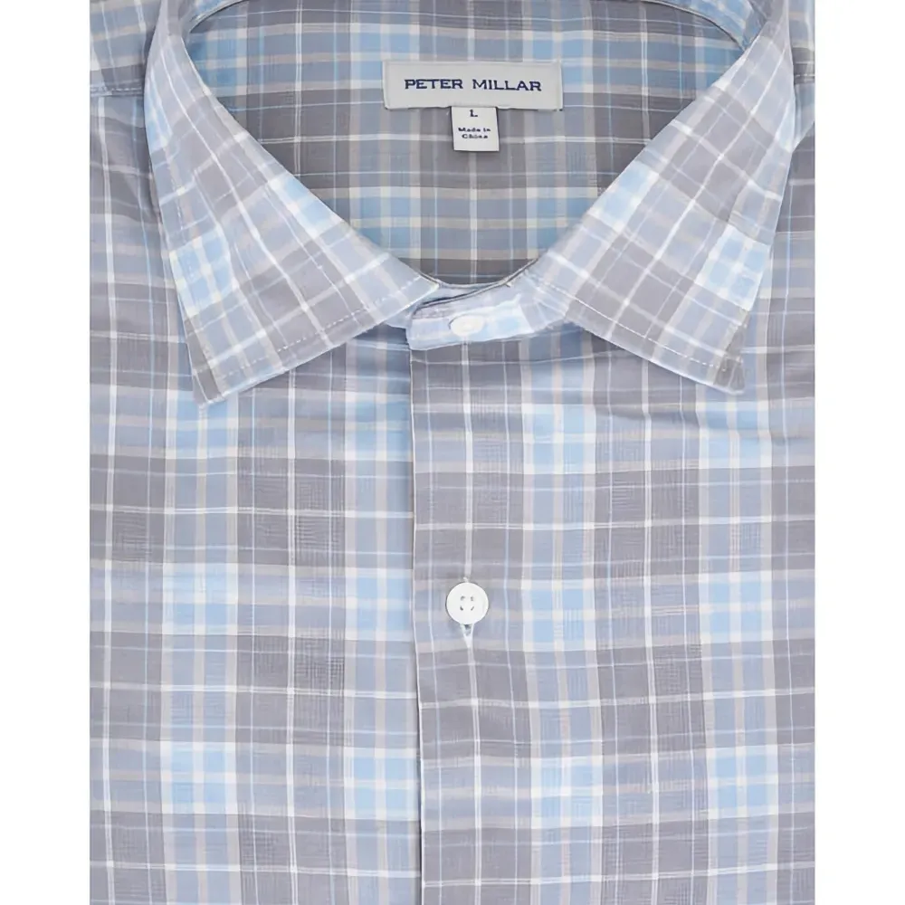 Рубашка в клетку с воротником