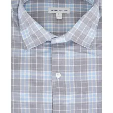 Рубашка в клетку с воротником