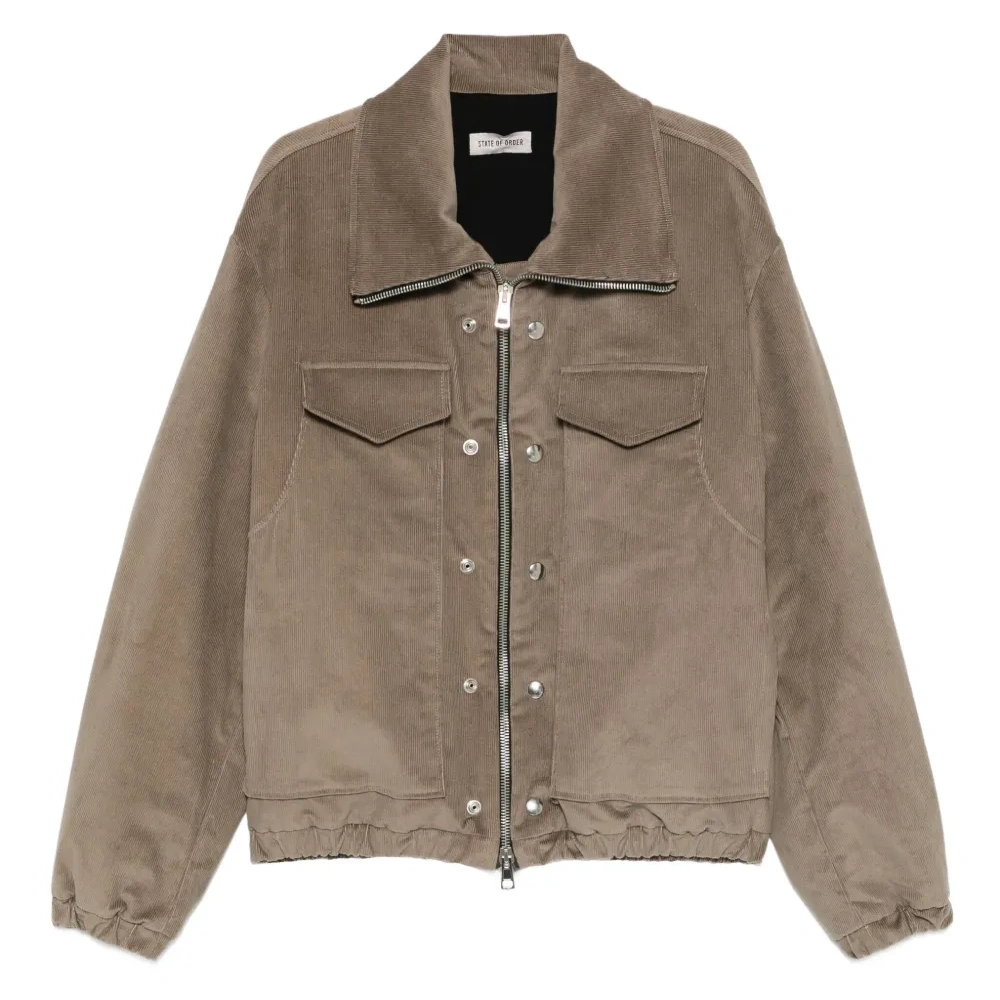 Вельветовая куртка на молнии