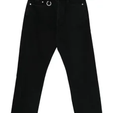 Джинсы с кольцевым декором