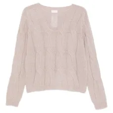 Свитер вязаный косами Свитер вязаный косами