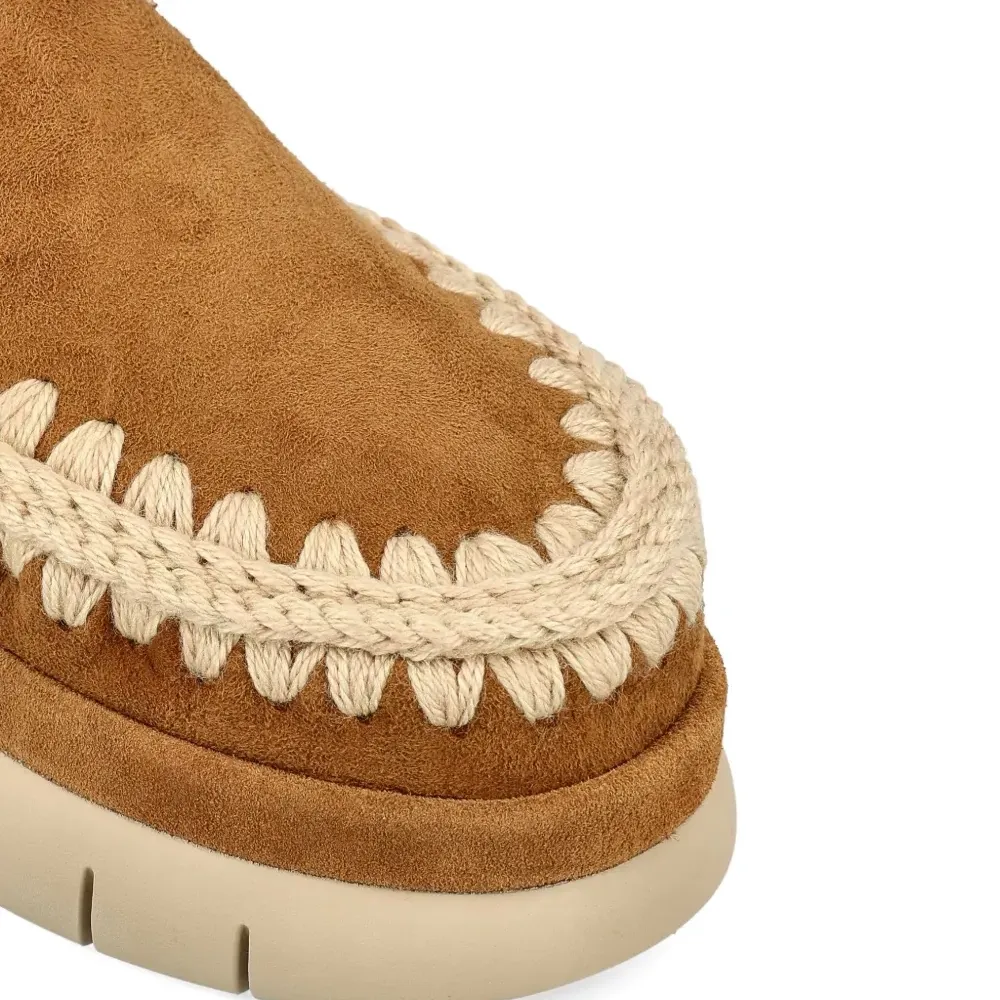 Замшевые ботильоны Bounce с плетёной отделкой