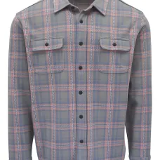 Рубашка в клетку с накладными карманами