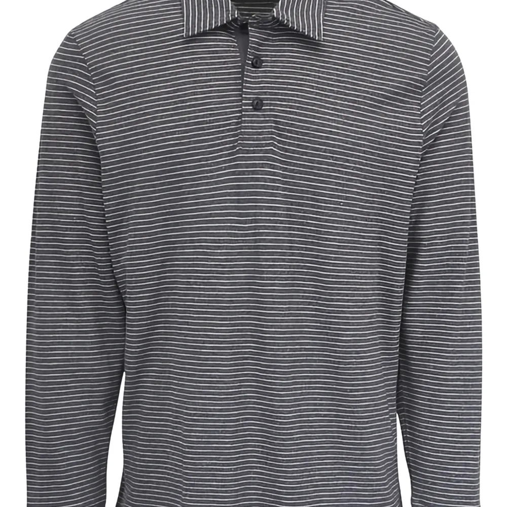 Поло в полоску с эффектом выцветания на солнце