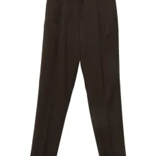 Брюки прямого кроя со складками