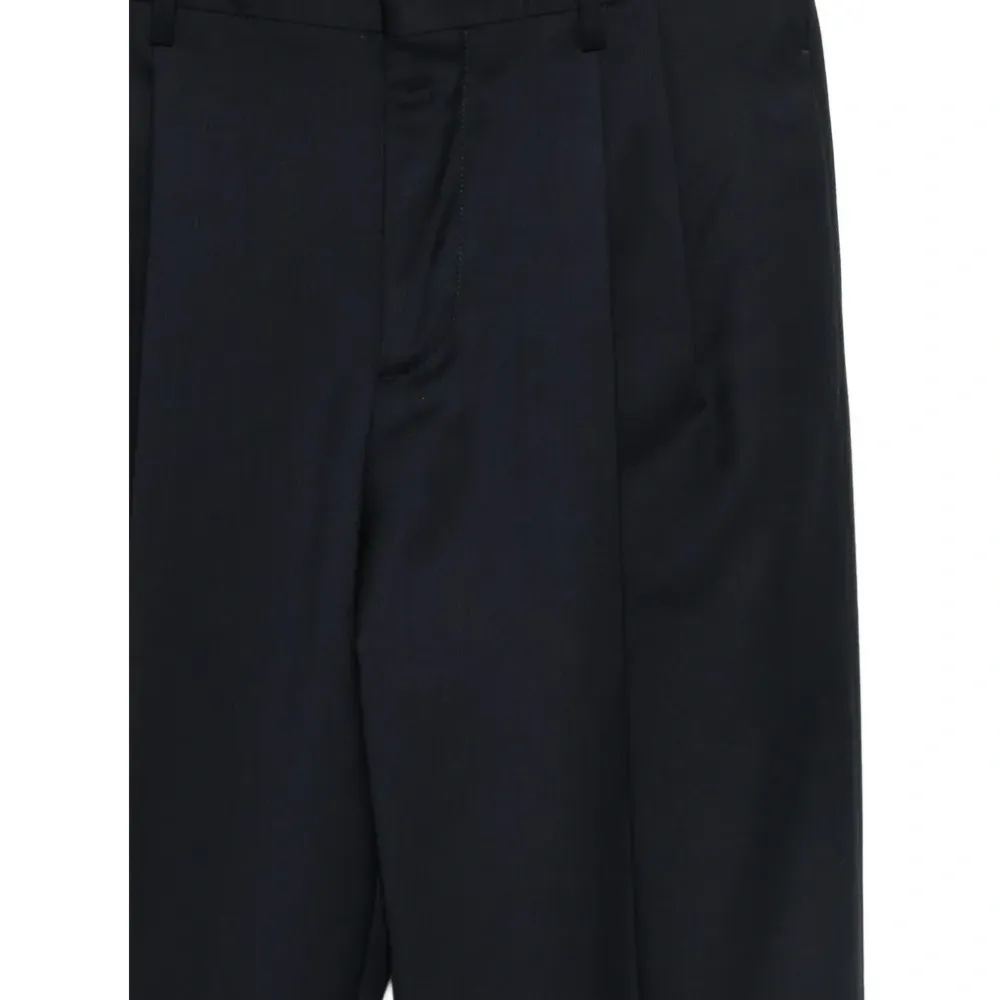 Брюки прямого кроя из шерсти вирджин