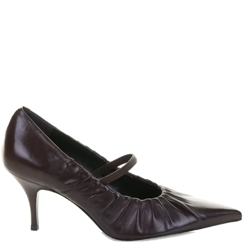 Кожаные туфли-лодочки Allegra с заострённым носком и каблуком 70 мм