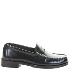 Кожаные лоферы с ремешком (пенни-лоферы)