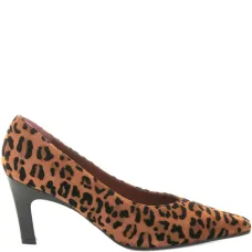 Замшевые туфли на каблуке 70 мм с леопардовым принтом Замшевые туфли на каблуке 70 мм с леопардовым принтом
