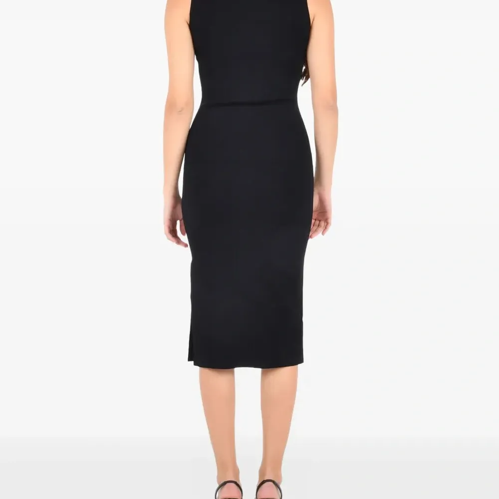 Декорированное платье миди без рукавов