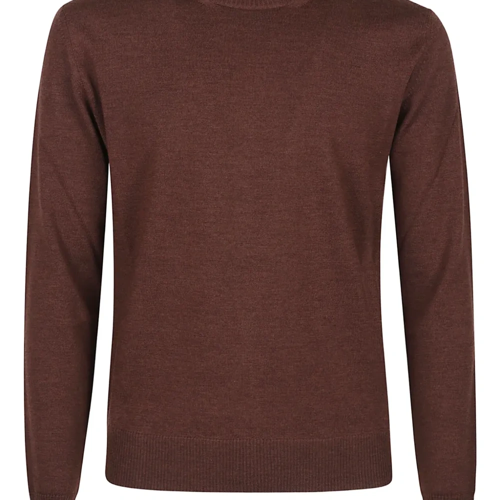 Джемпер с круглым вырезом из мериносовой шерсти