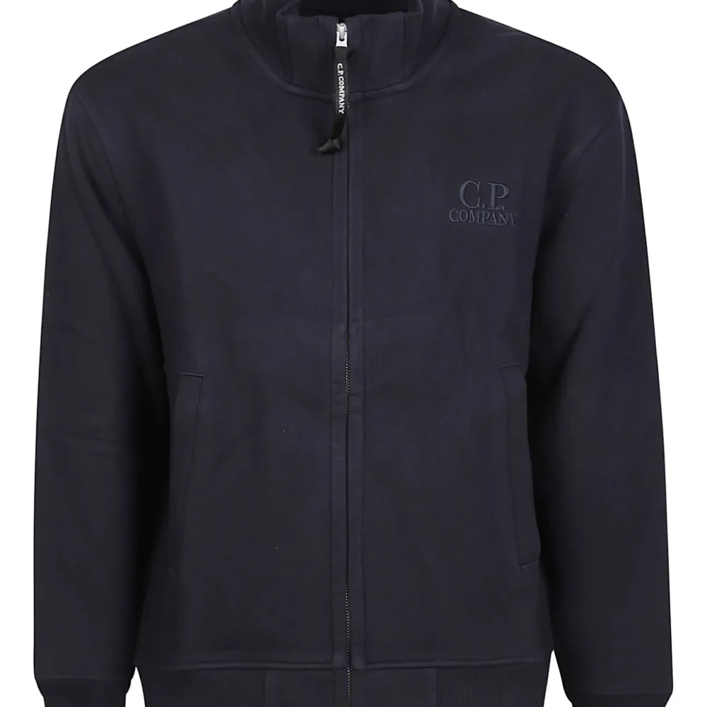 Хлопковый свитшот с молнией на воротнике