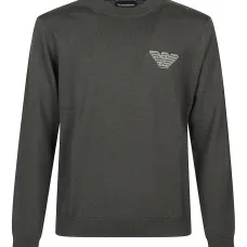 Шерстяной свитер с вышитым логотипом