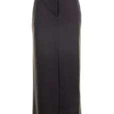 Миди-юбка с застежкой на пуговицы и прямым подолом