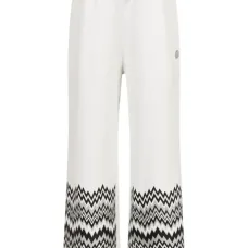 Брюки с узором зигзаг