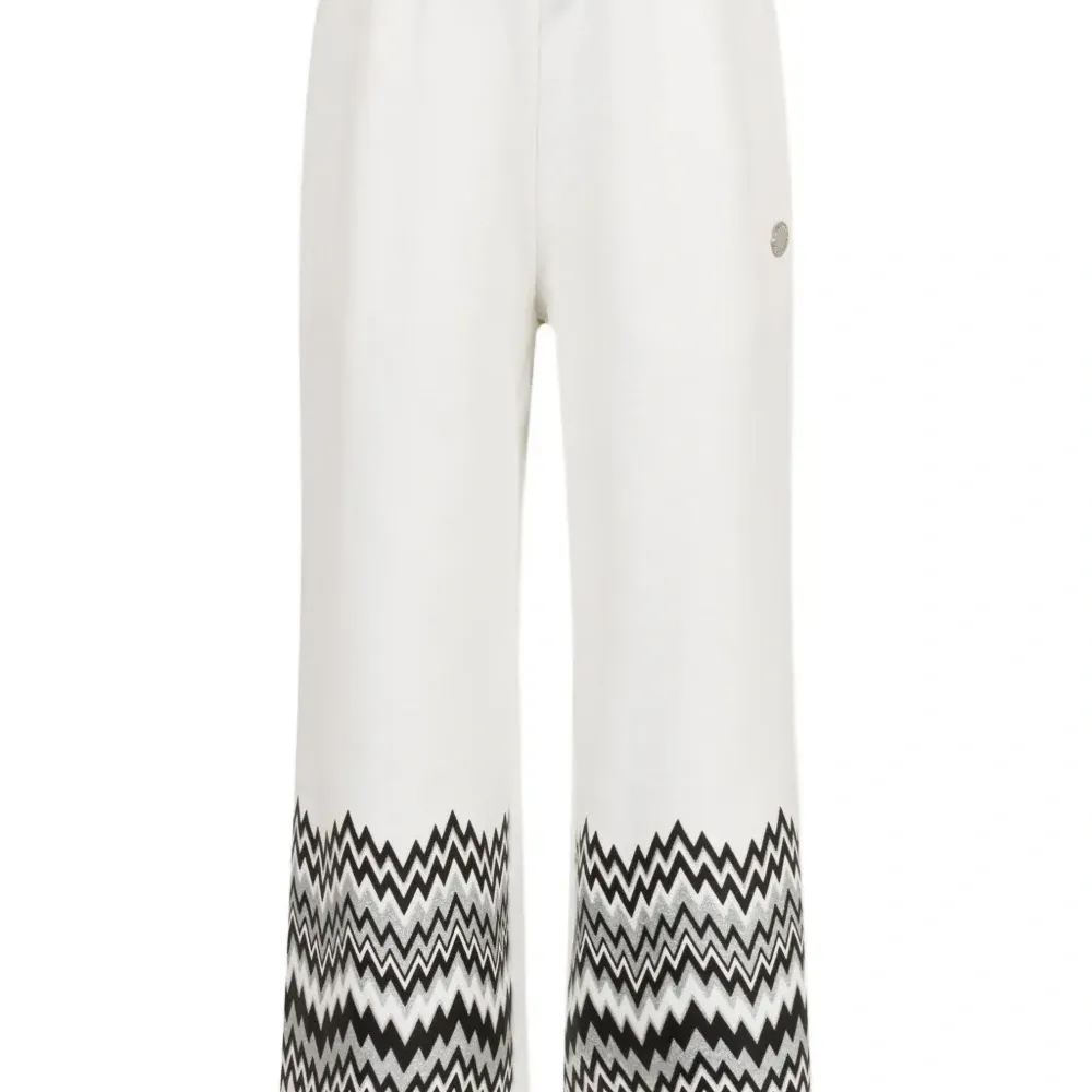 Брюки с узором зигзаг