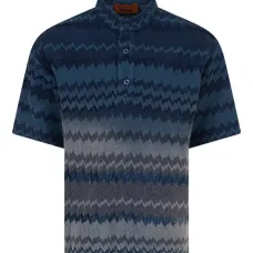 Топ на пуговицах с зигзагообразным узором