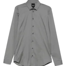 Рубашка из поплина прилегающего кроя