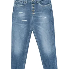 Джинсы с эффектом потертости