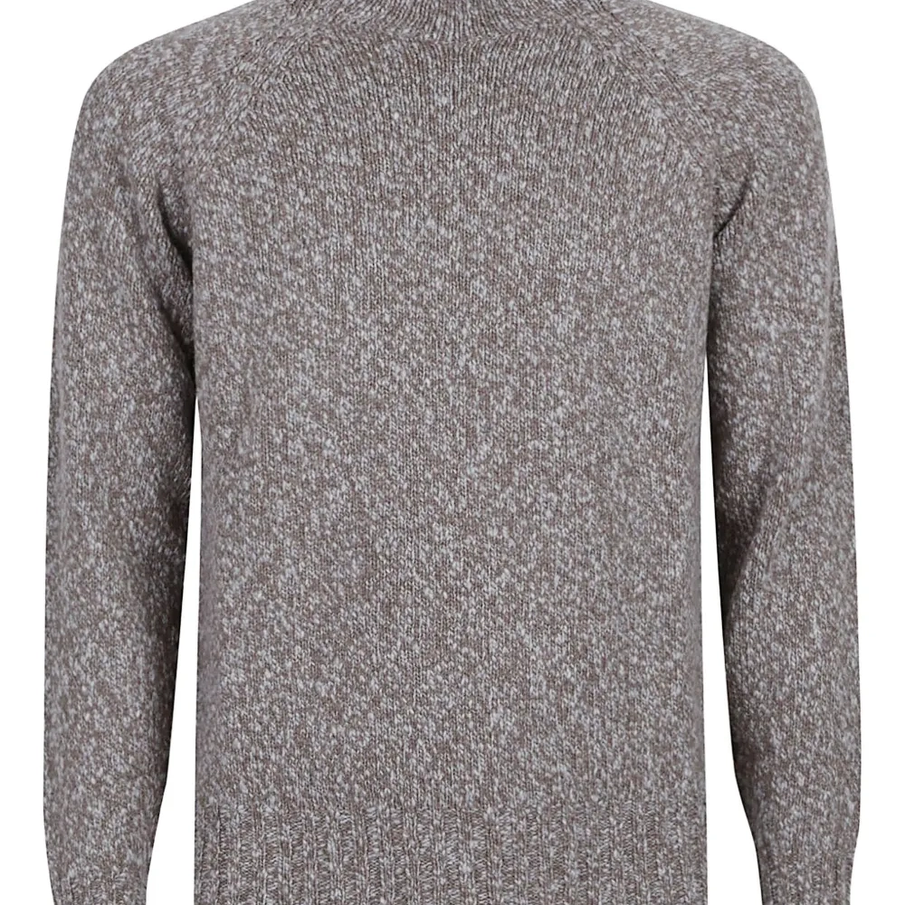 Свитер с воротником-стойкой и рукавами реглан