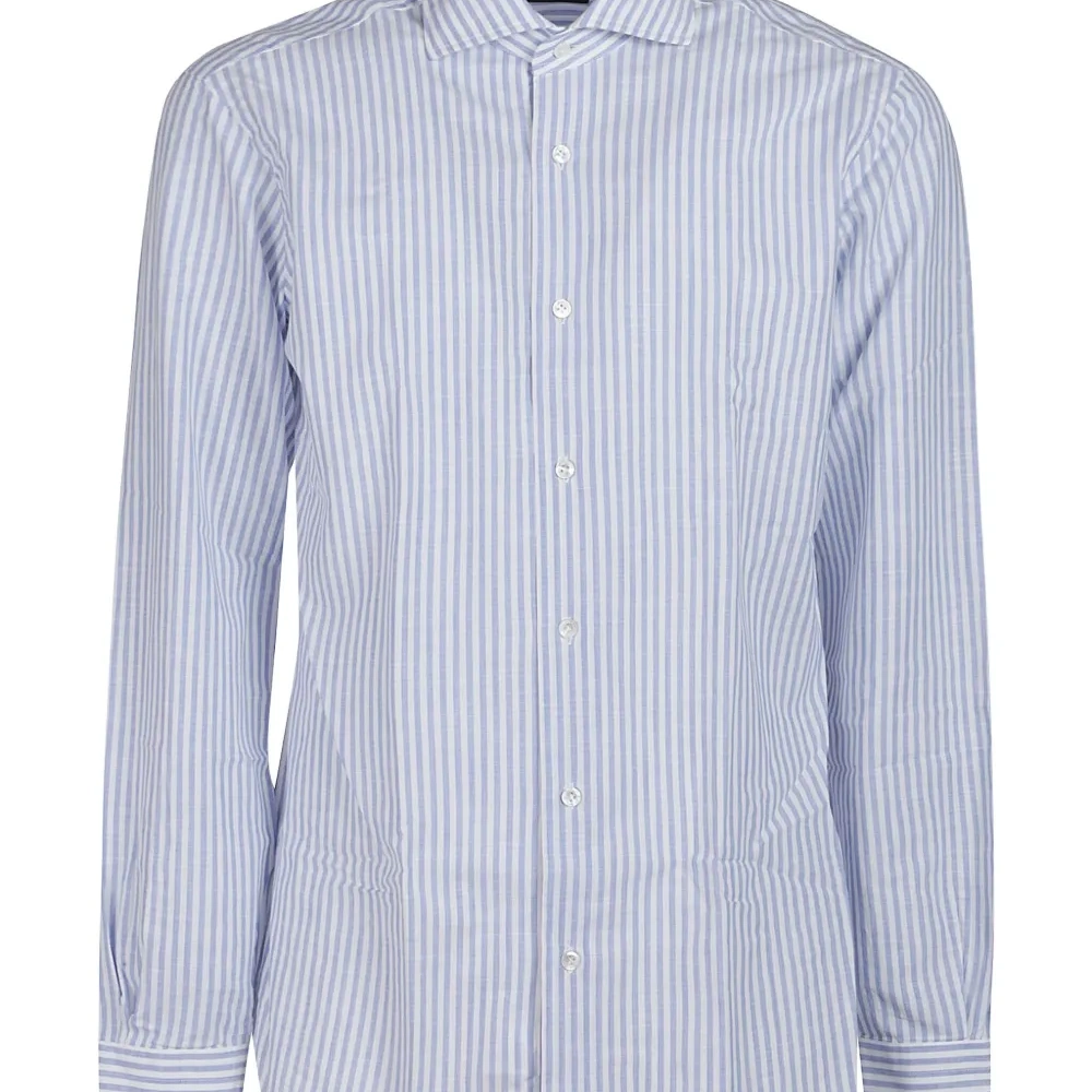 Рубашка в полоску из хлопка