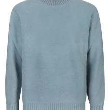 Шерстяной свитер с ребристым краем