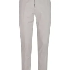 Брюки прямого кроя с защипами и манжетами