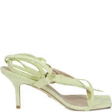 Босоножки Lalita на шнуровке с квадратным носком, каблук 70 мм