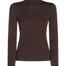 Свитер с длинными рукавами и воротником-гольф