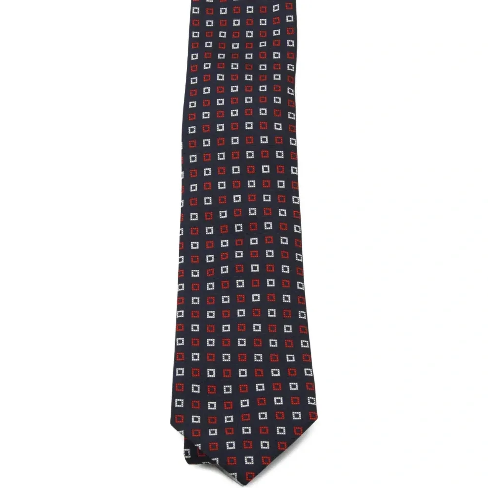 Галстук с квадратным узором