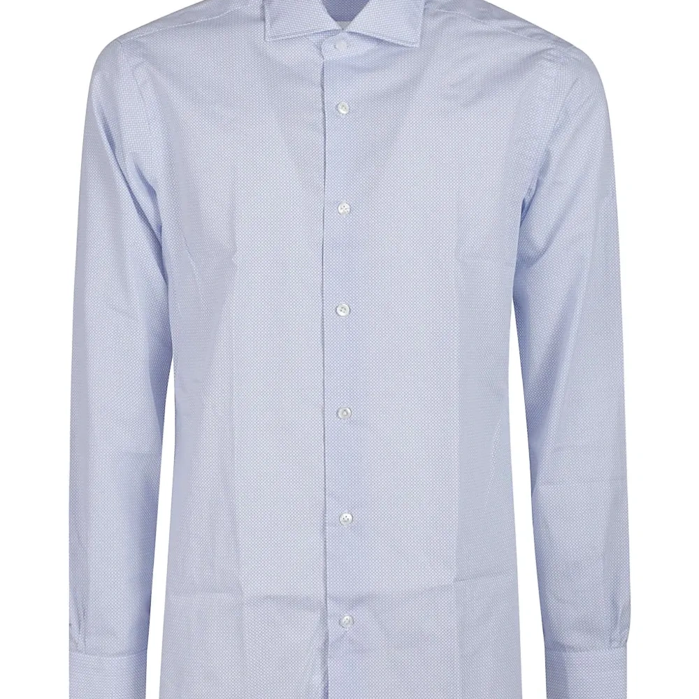 Рубашка из хлопка с микропринтом