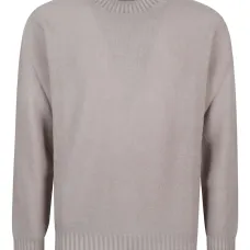 Шерстяной свитер с ребристым краем