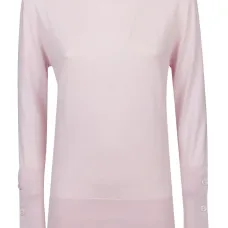 Шелковый свитер с застёжками на манжетах