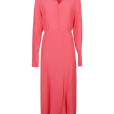 Платье миди с воротником