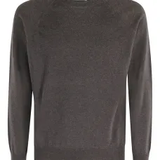 Свитер с круглым вырезом и рукавами-реглан